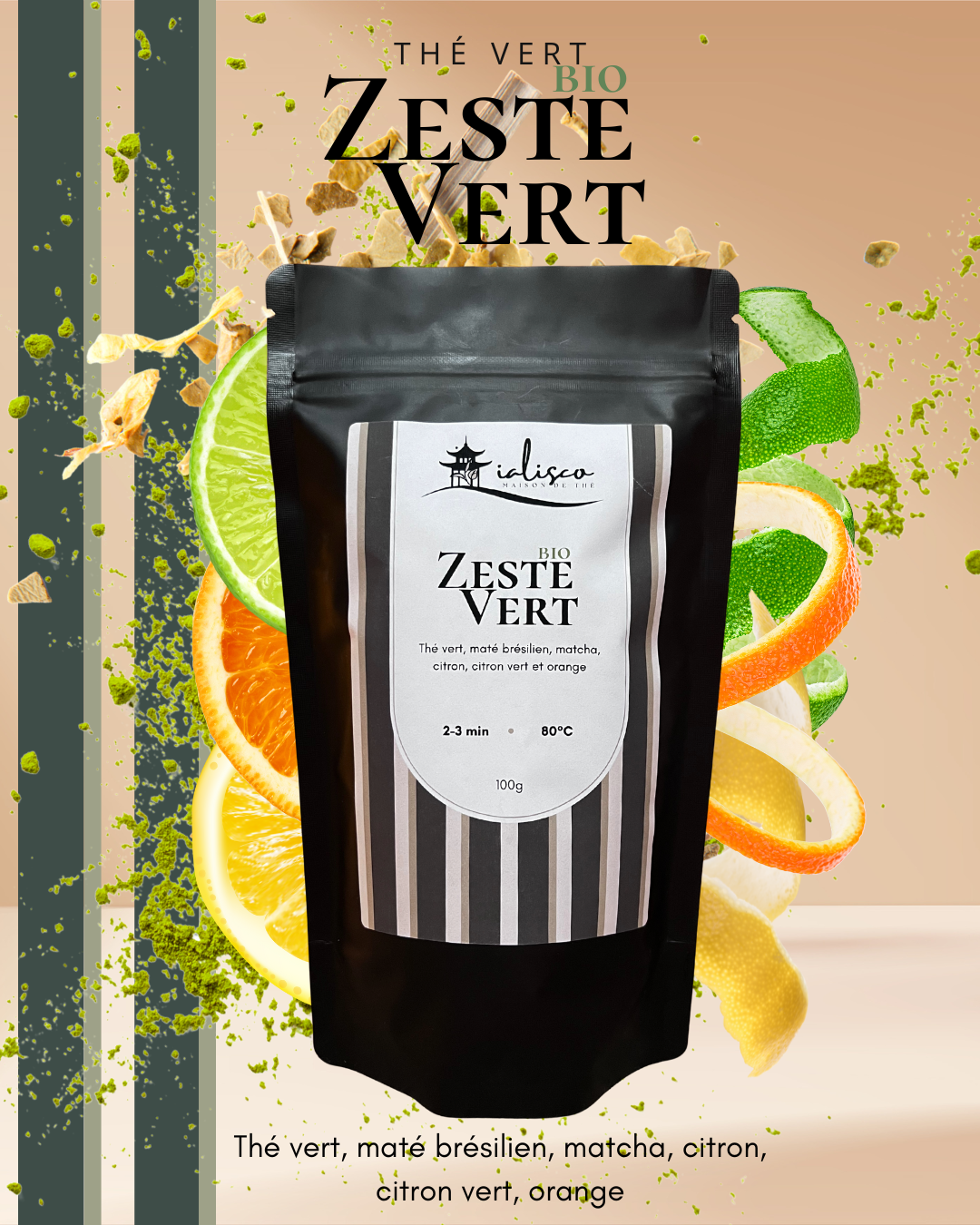 Thé "Zeste Vert" BIO